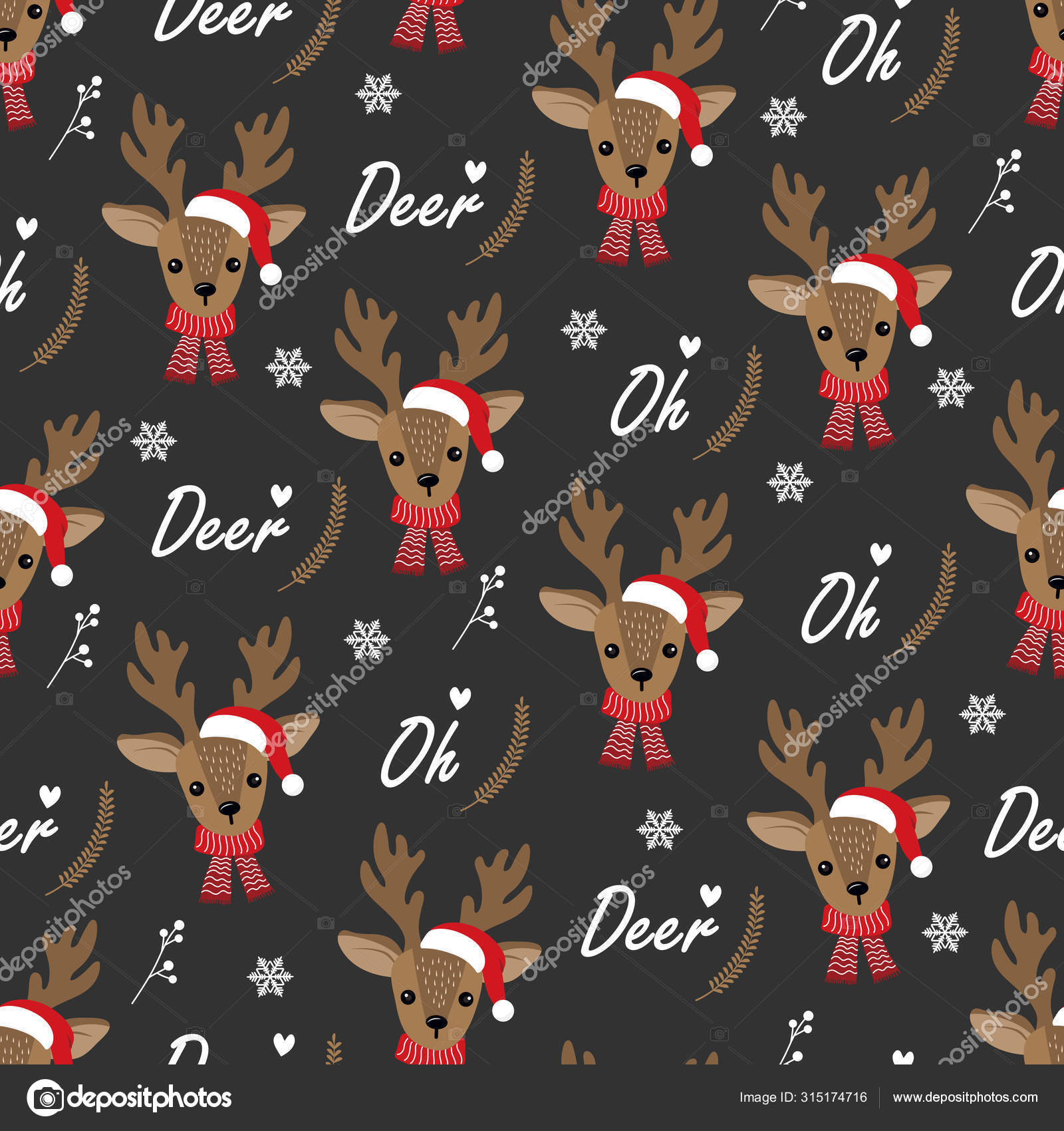 Reindeer background 2024