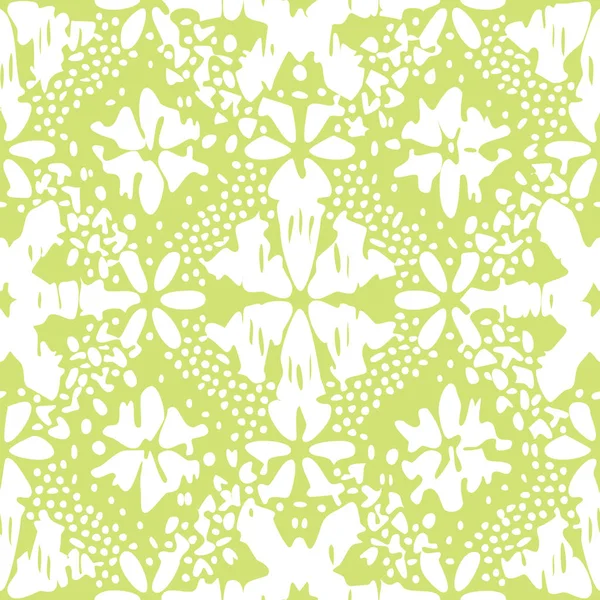 シームレスな抽象的な花ベクター パターンのアートワーク — ストックベクタ