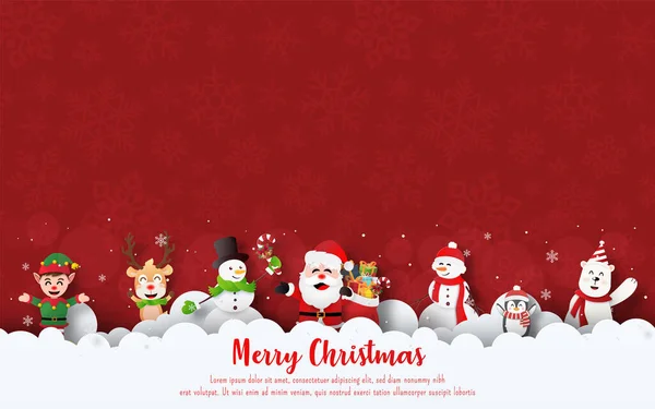 Καλά Χριστούγεννα Και Καλή Χρονιά Χριστουγεννιάτικη Καρτ Ποστάλ Από Χριστουγεννιάτικο — Διανυσματικό Αρχείο