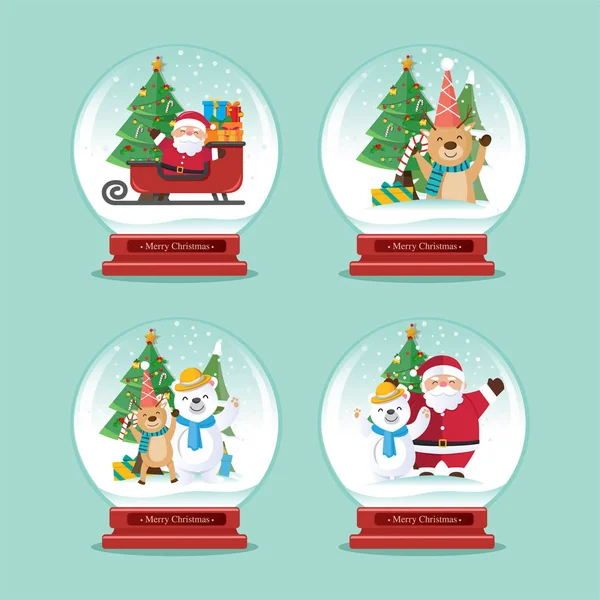 Christmas globe vector, Christmas decoration