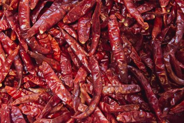 Kurutulmuş kırmızı biber biber, gıda içerikler