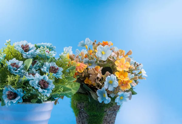 Ramo Flores Artificial Decoración Copia Fondo — Foto de Stock
