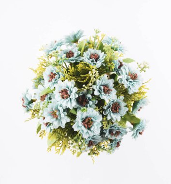 Yapay çiçek buket dekorasyon, kopya alan arka plan