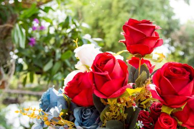 Yapay çiçek, yapay Pastel gül çiçek güzel gül