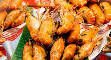 Izgara karides, dev nehir karides ızgara