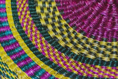 Güzel renkli stil halı yüzey mat arka plan doku yakın çekim