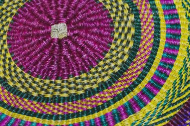 Güzel renkli stil halı yüzey mat arka plan doku yakın çekim