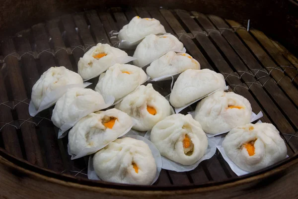 Steamed stuffed buns, steamed stuffed buns in bamboo steamer