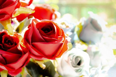 Yapay çiçek, yapay Pastel gül çiçek güzel gül