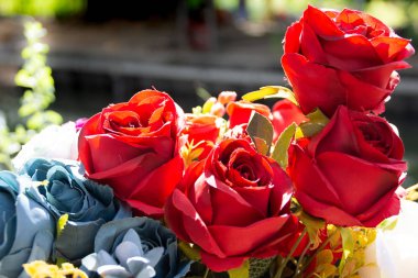 Yapay çiçek, yapay Pastel gül çiçek güzel gül