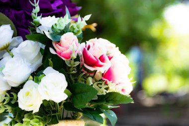 Yapay çiçek, yapay Pastel gül çiçek güzel gül