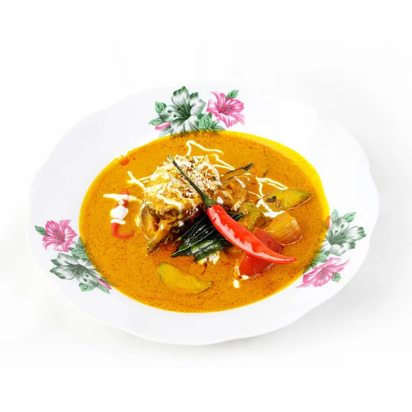 Chuchi Curry Gebratener Fisch Leckeres Thailändisches Essen Thailändisches Curry Essen — Stockfoto