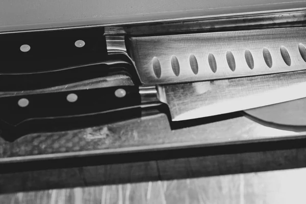 Şefin Bıçak Çelik Mutfak Şefin Bıçak — Stok fotoğraf