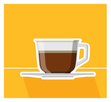 Vektör kahve afişi, kahve tasarımı vektör çizimi