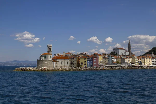 Slovenië Jachthaven Van Portoroz Een Klein Stadje Gelegen Adriati Bekijk — Stockfoto