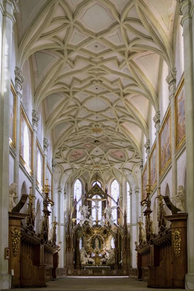 Kladruby Republika Czeska Października 2018 Dekoracja Wnętrz Kościoła Klasztoru Benedyktynów — Zdjęcie stockowe