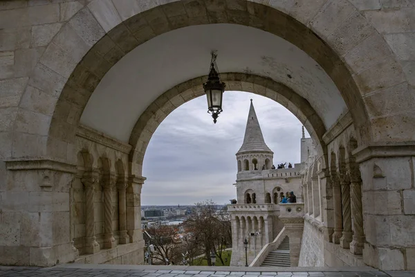 View on the Fisherman\'s Bastion in Budapest. Hungarian landmarks. The Fisherman\'s Bastion, one of the famous destinations in Hungary. Budapest. European travel.