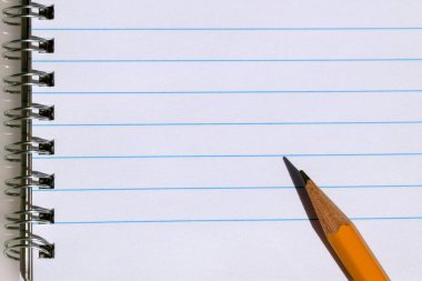 Boş kağıt ve kalemi yok et. Soyut arkaplan dokusu. Yatay arkaplan. Tasarım veya metin eklemek için kavram. Geçmişi. Arkaplan.