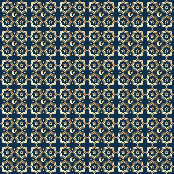アラビア語のシームレスな幾何学的なパターン 東飾り インドの髪飾り ペルシャのモチーフ パターン 無限のテクスチャは パターンの塗りつぶし Web ページの背景に使用できます イスラムのパターン — ストックベクタ
