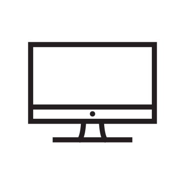 i-mac simgesi, anahat siyah ve beyaz