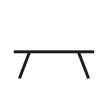 tablo simgesini, anahat siyah ve beyaz