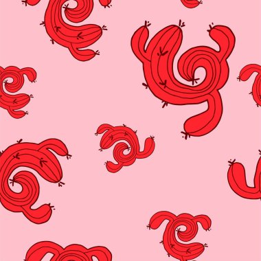 Kaktüs ile Seamless modeli tasarım vektör. Tekstiller için yazdırın. Vektör çizim arka plan.