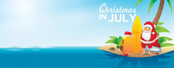 Karácsony Június Július Augusztus Plakát Reklám Marketing Nyári Akció Üdvözlőlap — Stock Vector