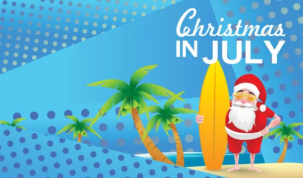 Haziran, Temmuz, Ağustos, Noel poster, pazarlama, reklam, yaz Satılık, tebrik kartı. Santa için metin kopya alanı ile yaz aylarında