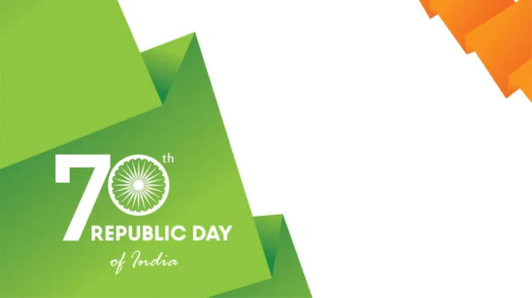 Cartel Creativo Banner Volante Para Día República India Enero Celebración — Archivo Imágenes Vectoriales