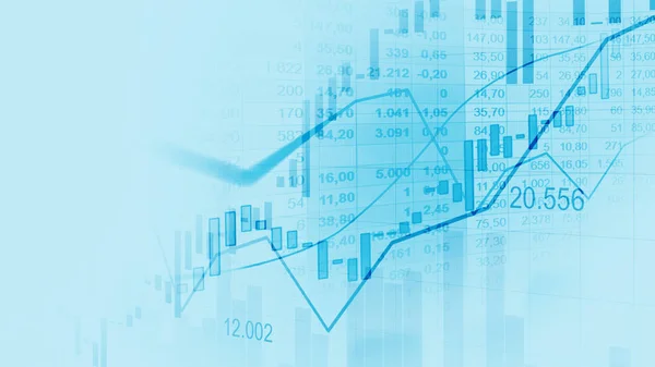 Mercado Valores Gráfico Comercio Divisas Concepto Gráfico Adecuado Para Inversión — Foto de Stock