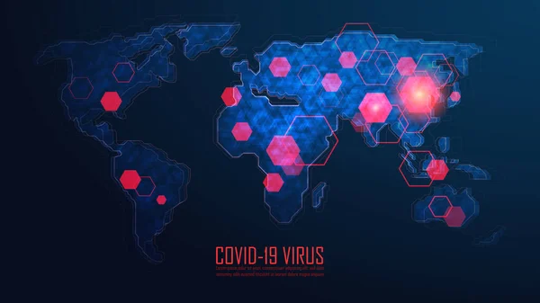 Épidémie Mondiale Coronavirus — Image vectorielle