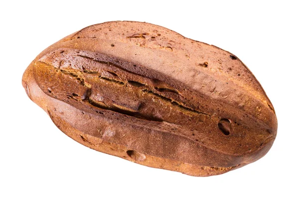 Свіжий Хліб Крупним Планом Білому Ізольованому Фоні — стокове фото