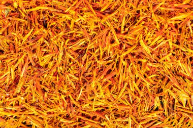 kuru safran closeup doku kökenli gıda