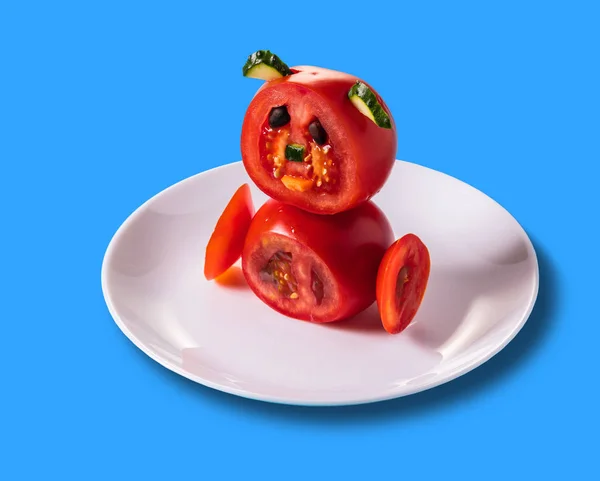 Sanat gıda, tabakta domates ayı