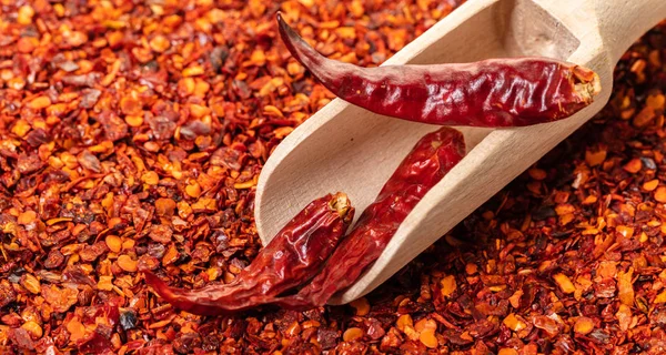 Gıda arka plan kuru biber closeup doku