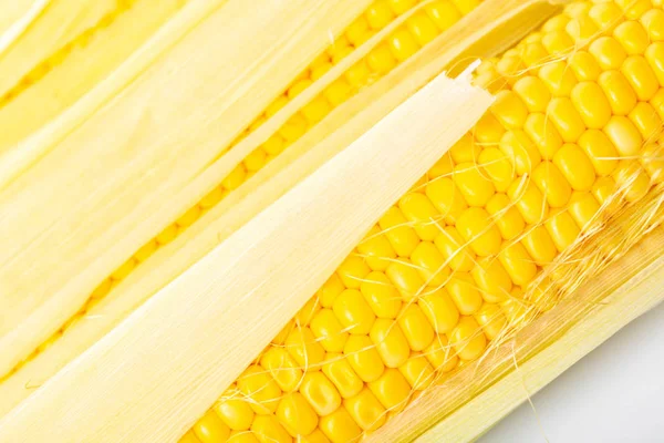 Textúra Kukorica Csövek Vértes Élelmiszer Háttér — Stock Fotó