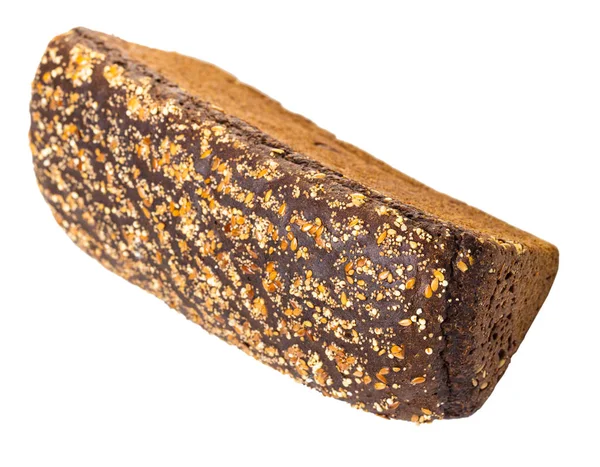 Zwart Brood Witte Geïsoleerde Achtergrond — Stockfoto