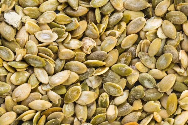 Potravní Pozadí Textura Blízkosti Dýňových Semen — Stock fotografie