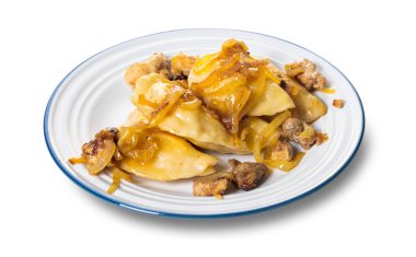 beyaz izole arka plan üzerinde pişmiş köfte