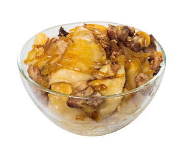 beyaz izole arka plan üzerinde pişmiş köfte