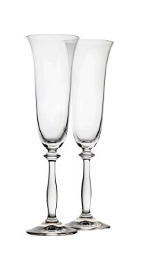 beyaz izole arka plan üzerinde yeni şarap kadehi