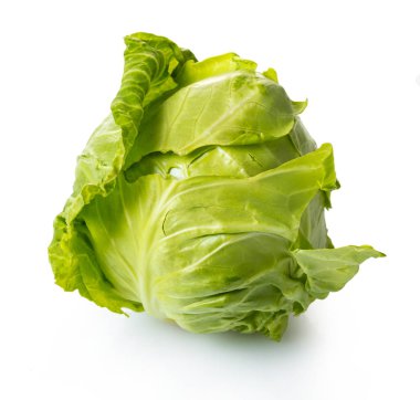 Taze lahana beyaz izole arka planda Başkanı