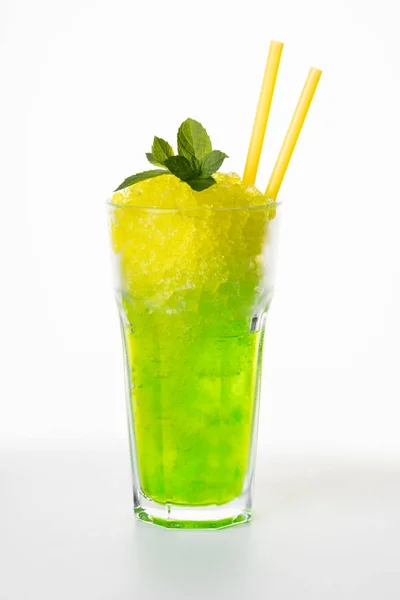 Cocktail Mojito Från Vit Bakgrund — Stockfoto
