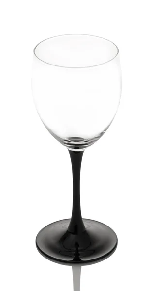 新的酒玻璃在白色被隔绝的背景 — 图库照片