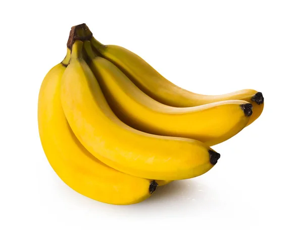 Bunch Bananas White Isolated Background — Stock Photo, Image