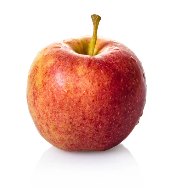 beyaz izole zemin üzerine taze kırmızı elma