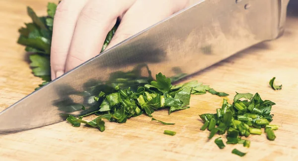 Cocinar perejil picado — Foto de Stock