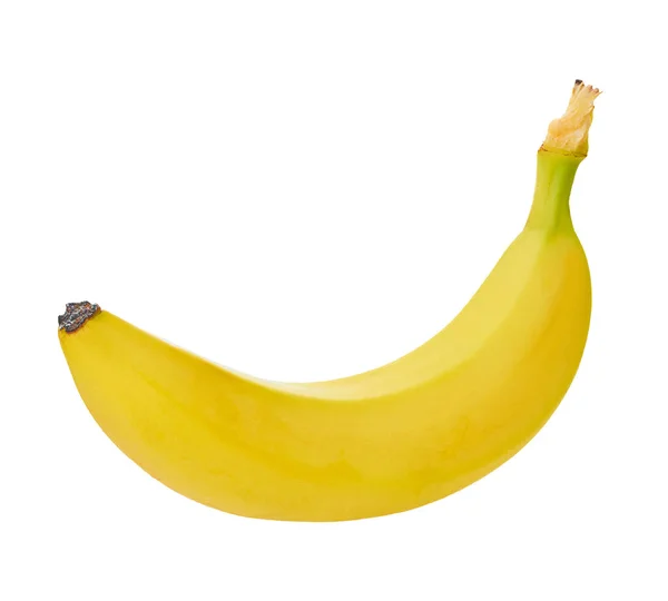 Banan Białym Izolowanym Tle Ścieżką Wycinania — Zdjęcie stockowe