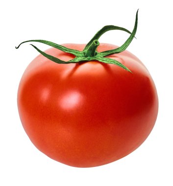 Kırpma yolu ile beyaz izole bir zemin üzerinde domates                                      