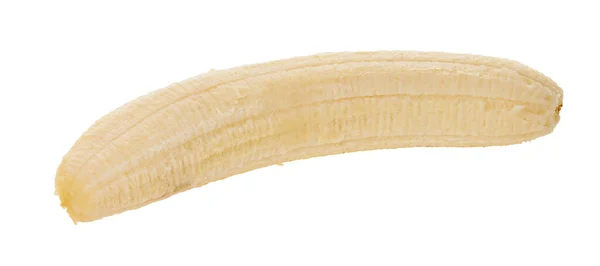 Obrane Banany Białym Odizolowanym Tle Ścieżką Wycinania — Zdjęcie stockowe